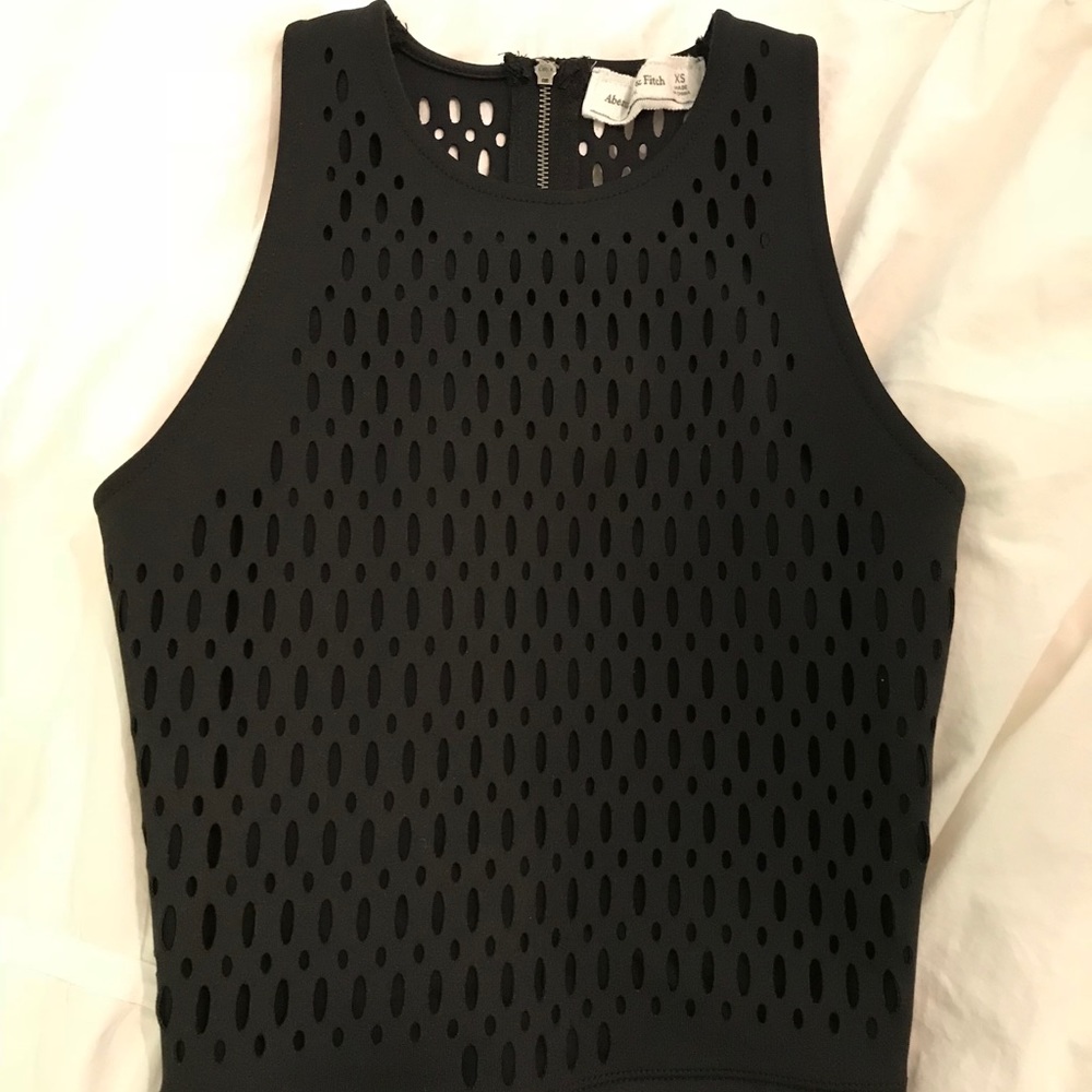Abercrombie & Fitch zip up crop top